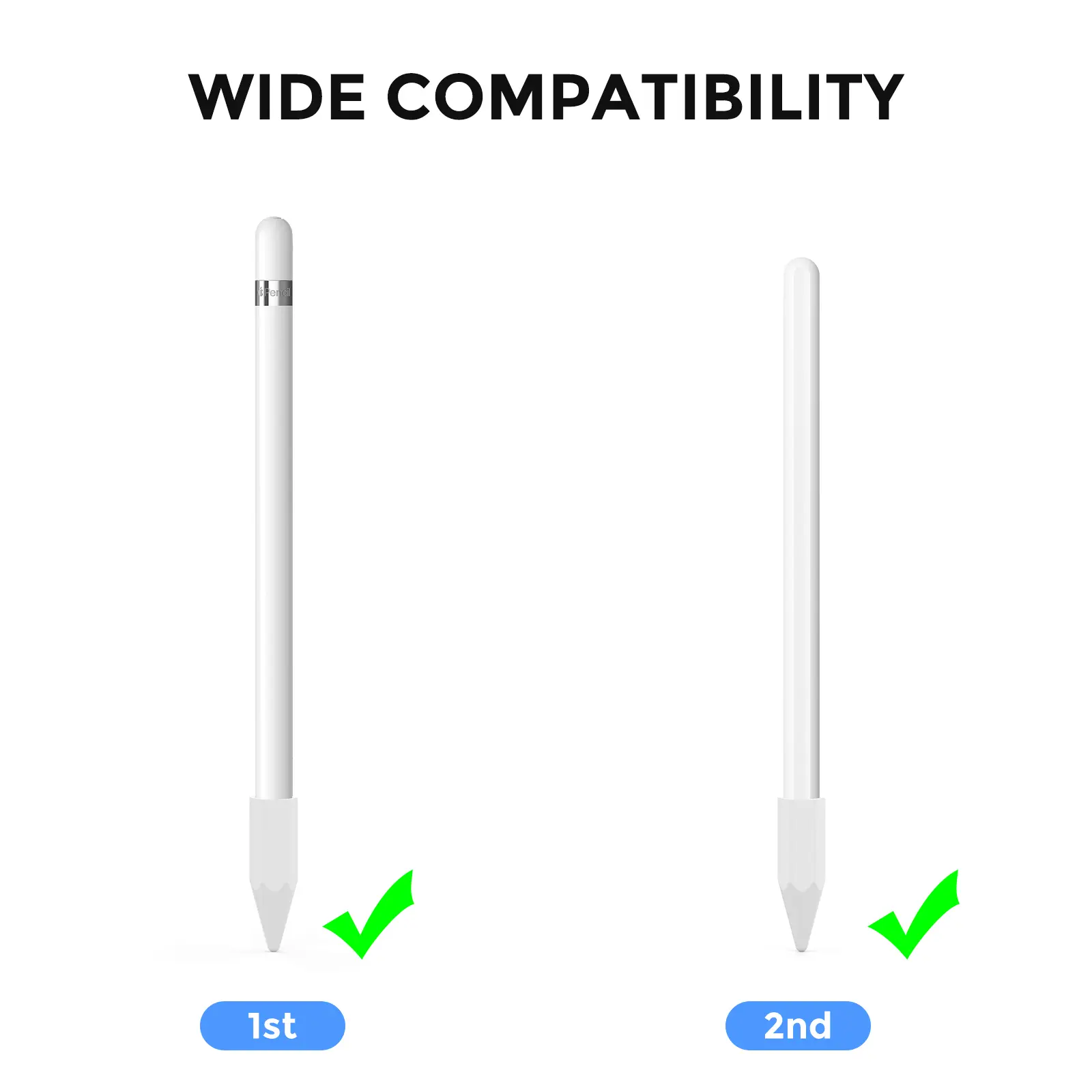 Spetsskydd Apple Pencil Vit