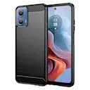 Motorola Moto G34 Cover TPU Brushed Sort