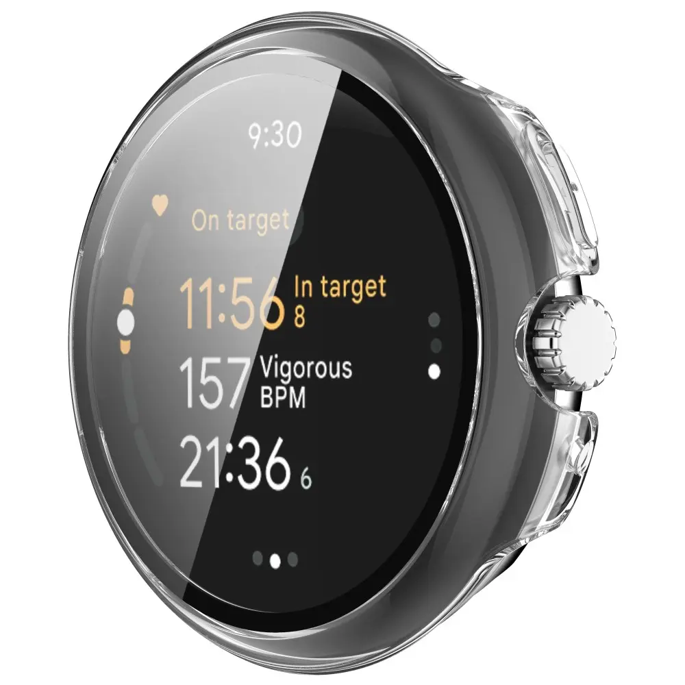 Full Cover Case Google Pixel Watch 3 45mm Genomskinlig