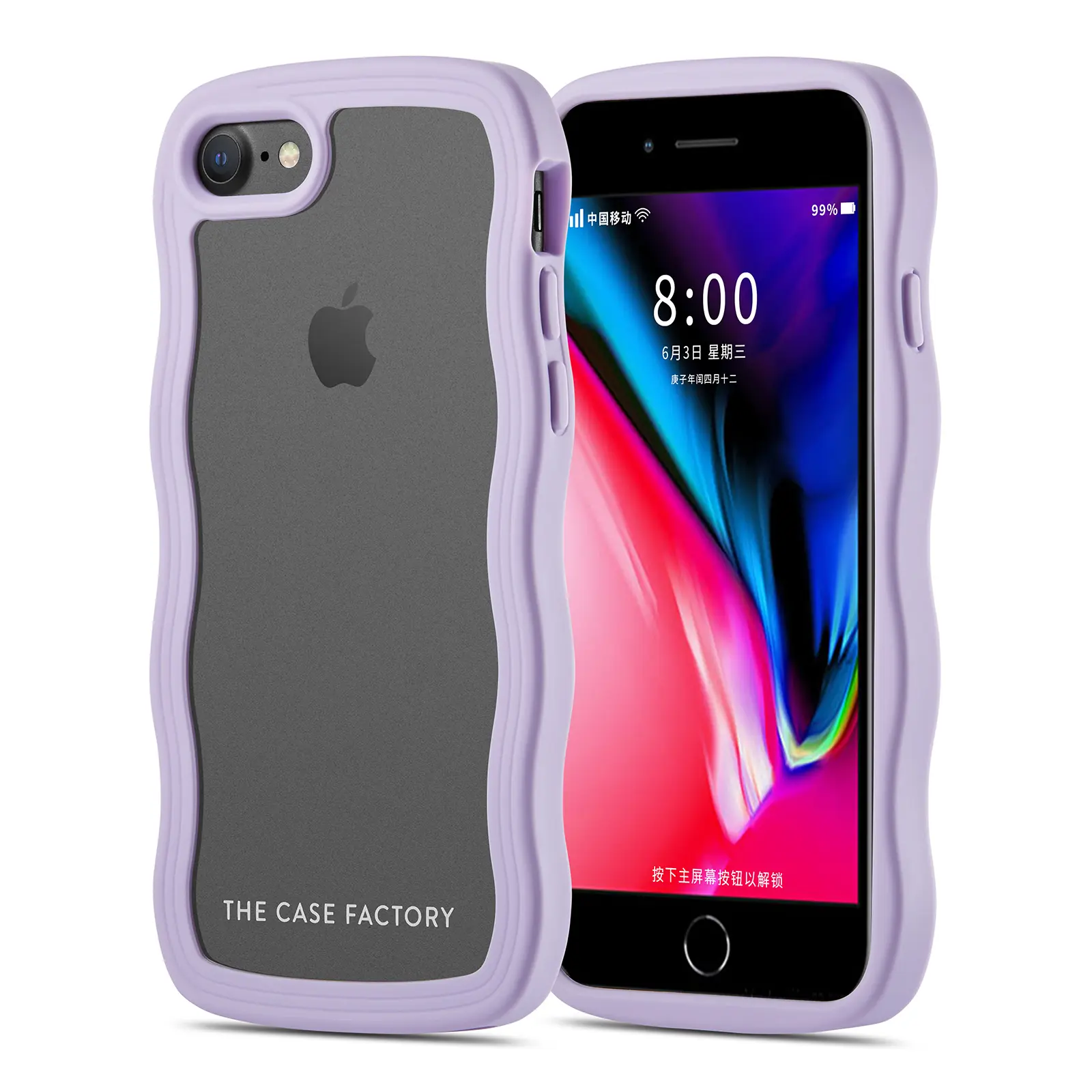 The Wave Case iPhone 8 Lila