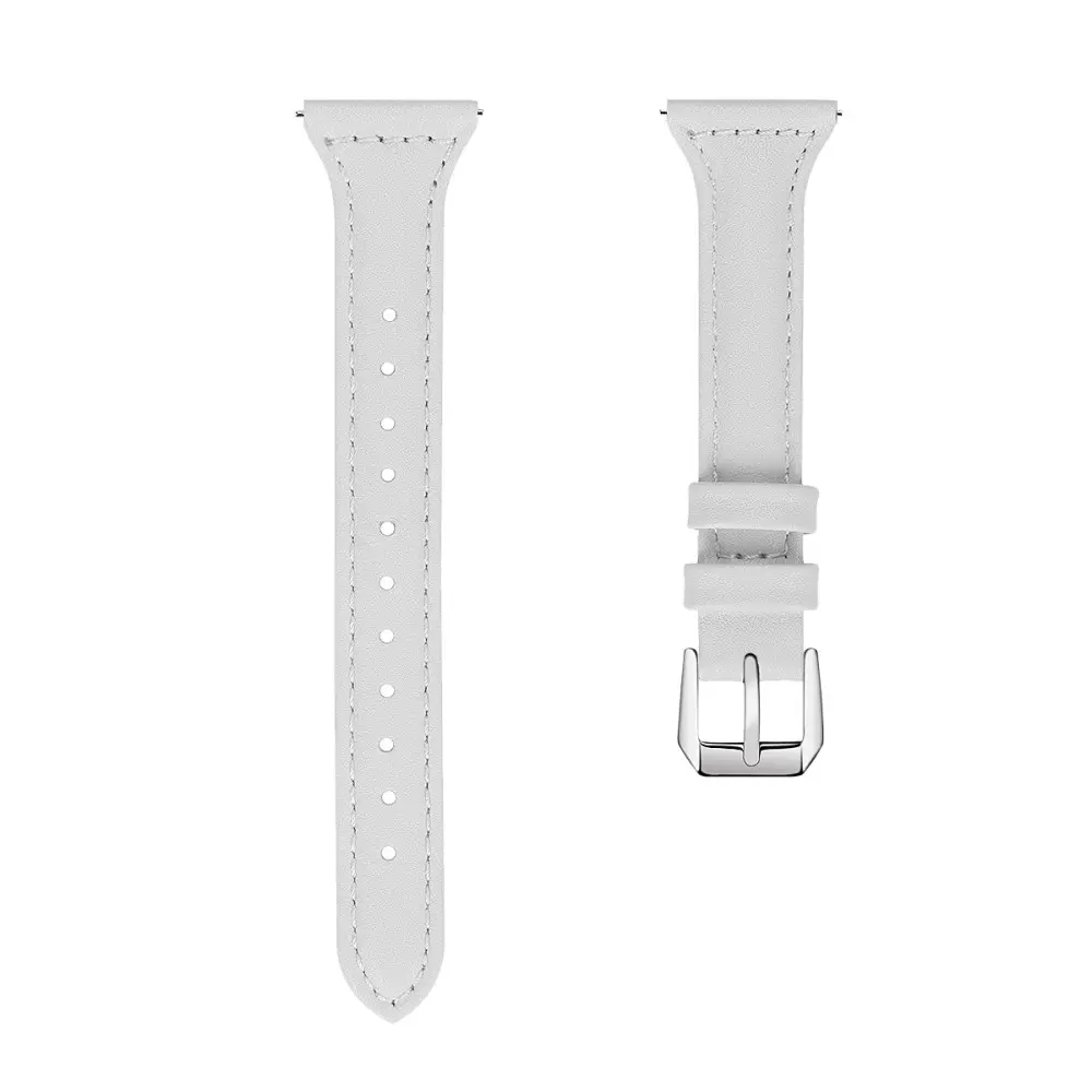Slim Läderarmband Garmin Forerunner 170 Vit