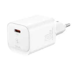 Hurtigoplader USB-C PD 30W Hvid