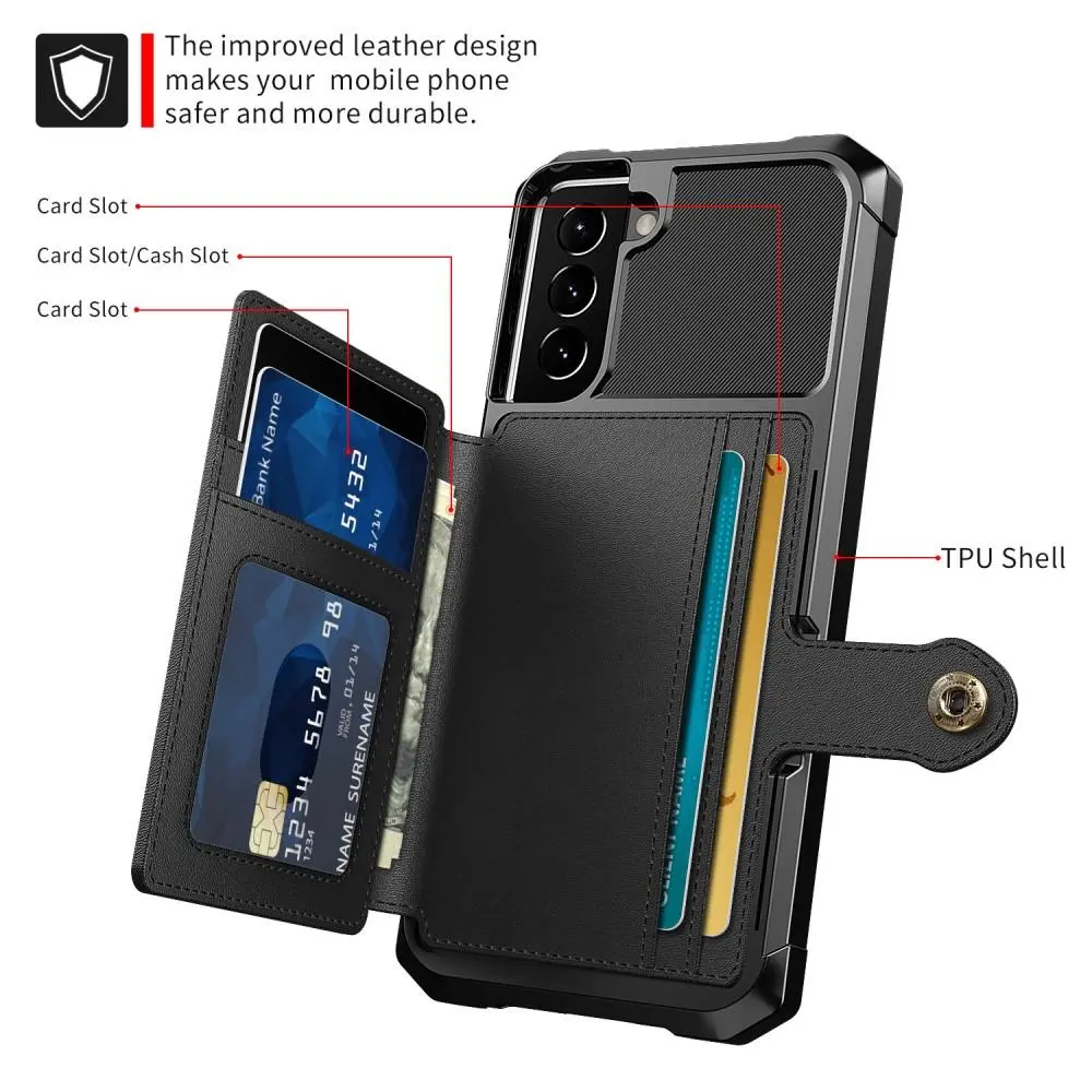 Tough Multi-slot Case Samsung Galaxy S21 Svart