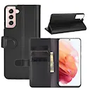 Aito Nahkakotelo Samsung Galaxy S21 Musta