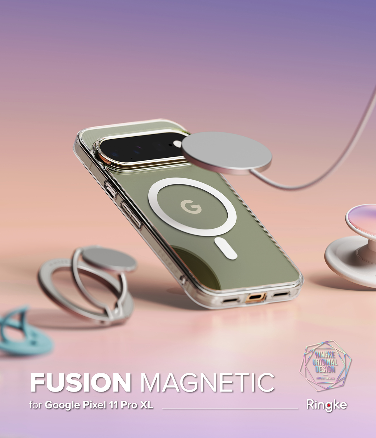 Fusion Magnetic Case Google Pixel 11 Pro XL Genomskinlig