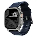 Apple Watch Ultra 49mm Rugged Band Atlantic Blue (Silver Hardware)