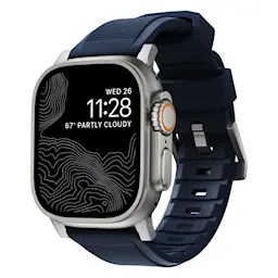 Apple Watch Ultra 2 49mm Rugged Band Atlantic Blue (Silver Hardware)