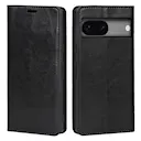 Mobiletui Ekte Lær Google Pixel 7a Svart