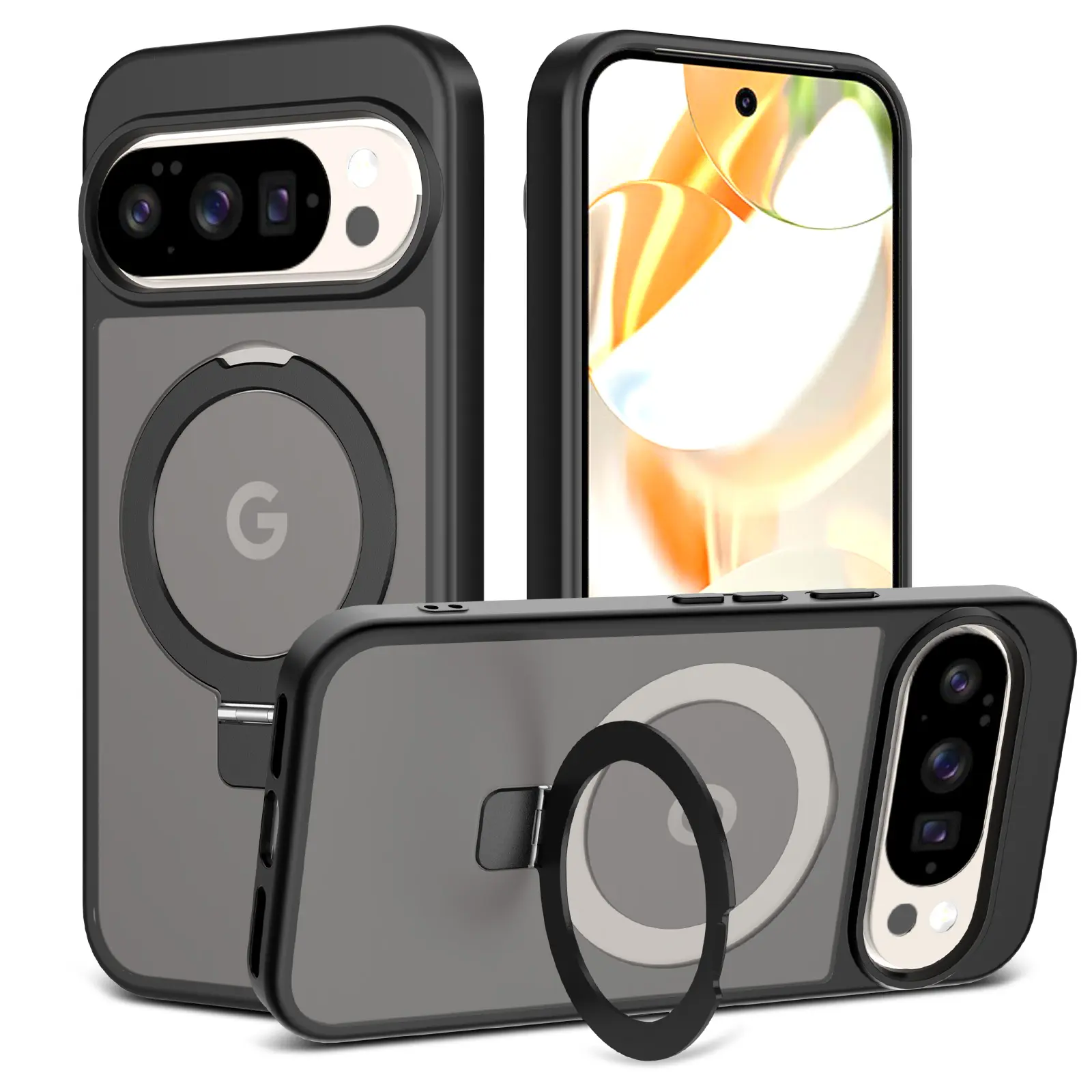 Hybridcover Magnetic Ring Google Pixel 10 Pro Sort