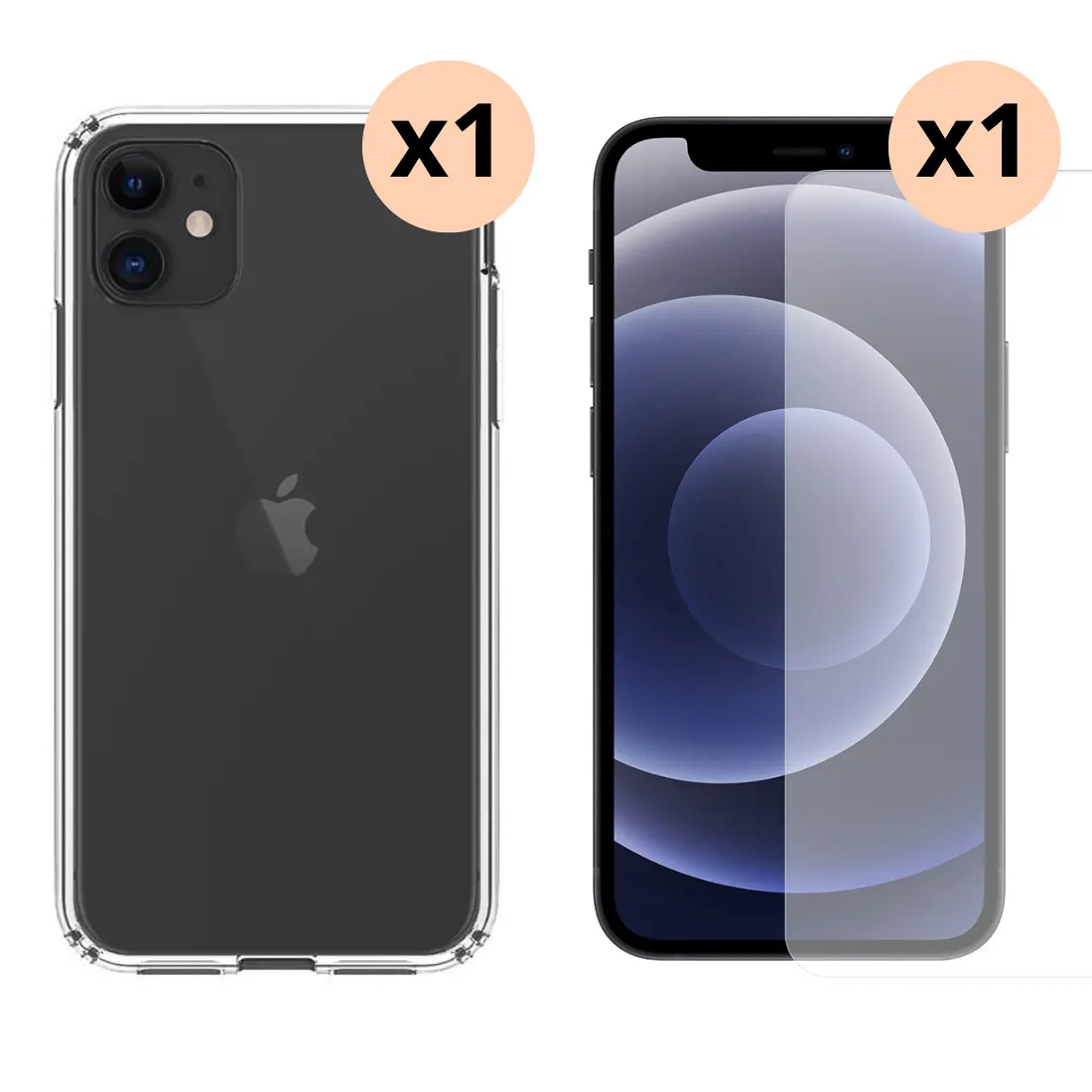 iPhone 11 Beskyttelsessæt Cover og Skærmbeskyttelse