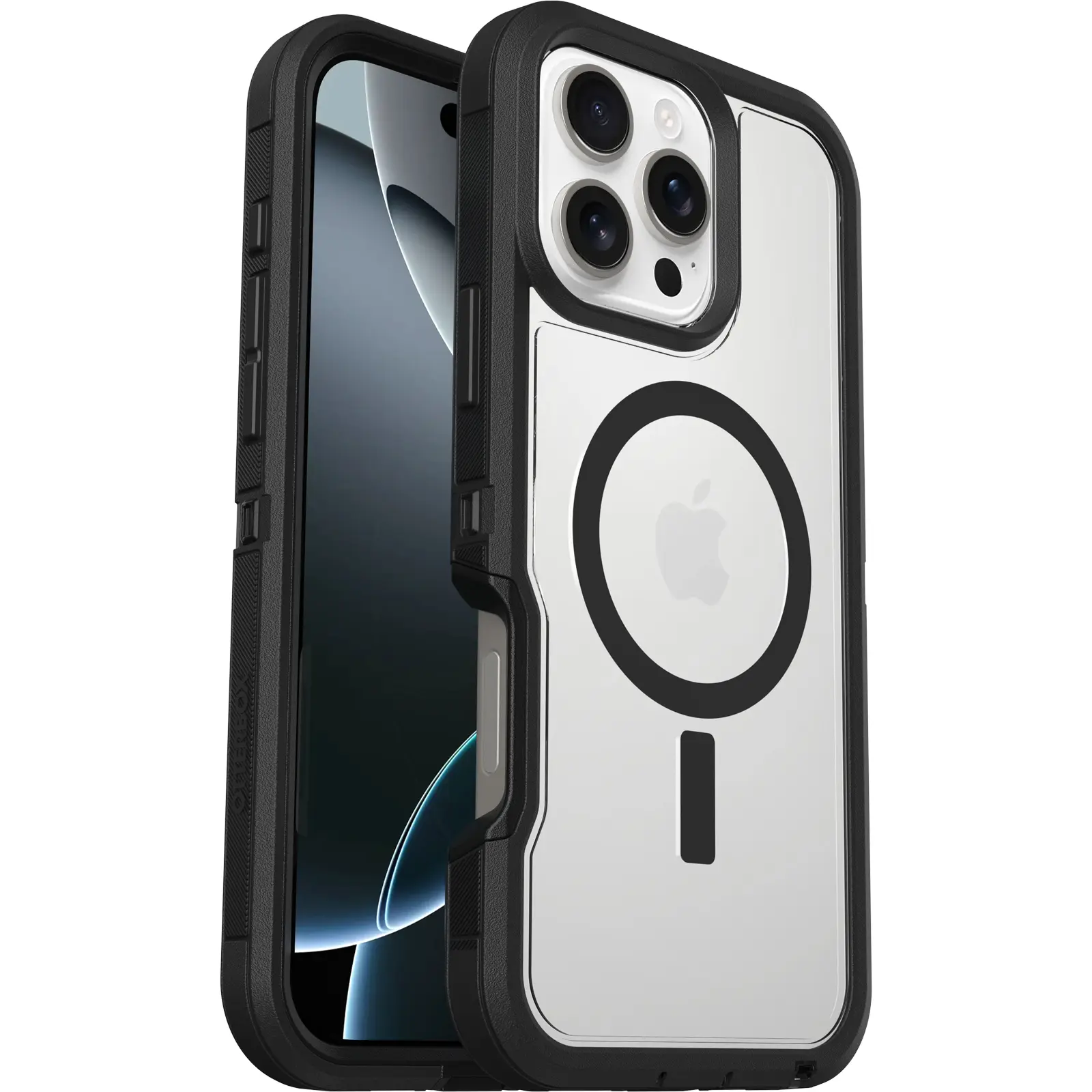 Defender XT Cover iPhone 16 Pro Max Sort/gennemsigtig