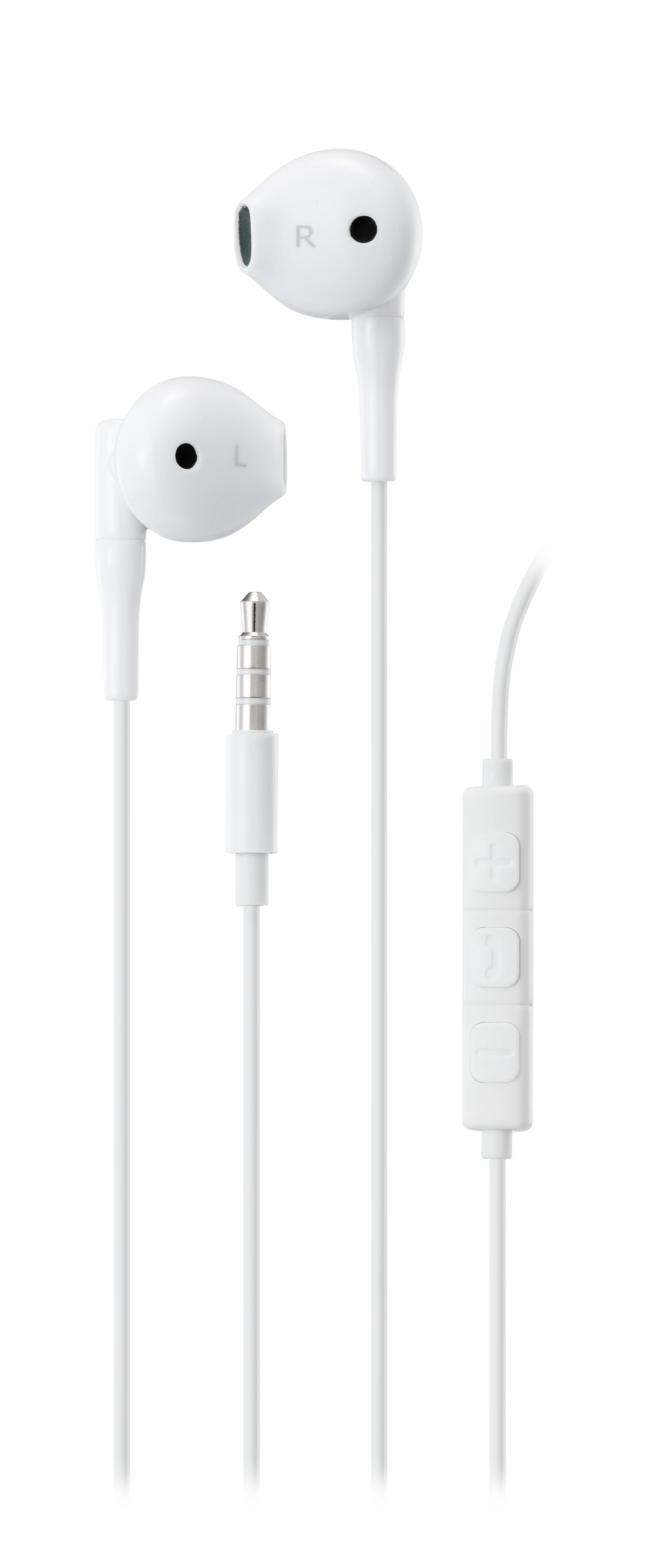 Streetz Semi-in-ear hodetelefoner 3.5mm hvit