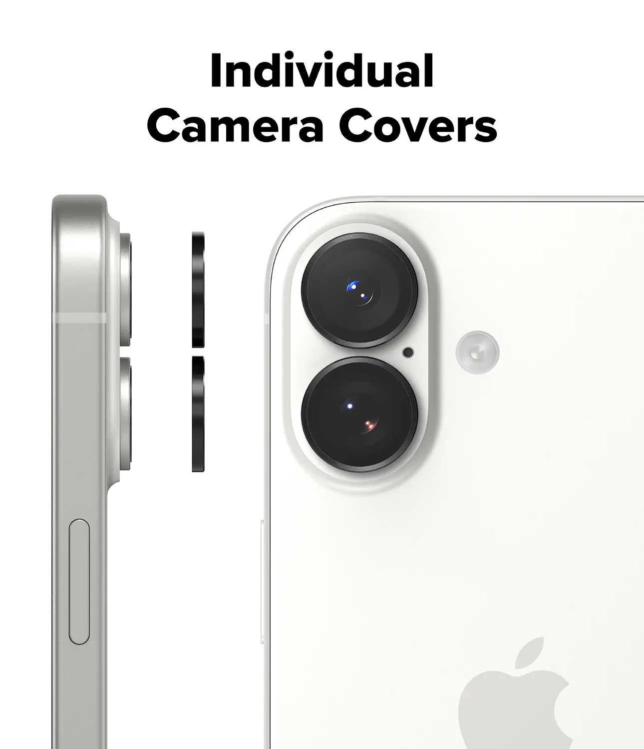 Camera Lens Frame Glass (2-pack) iPhone 17 Black