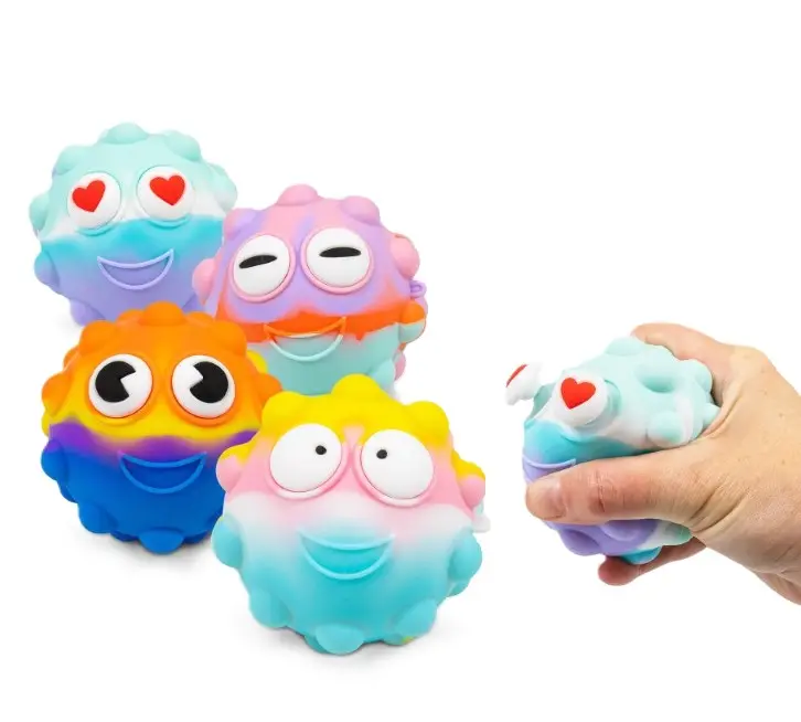 Popper fidgetbold med øjne