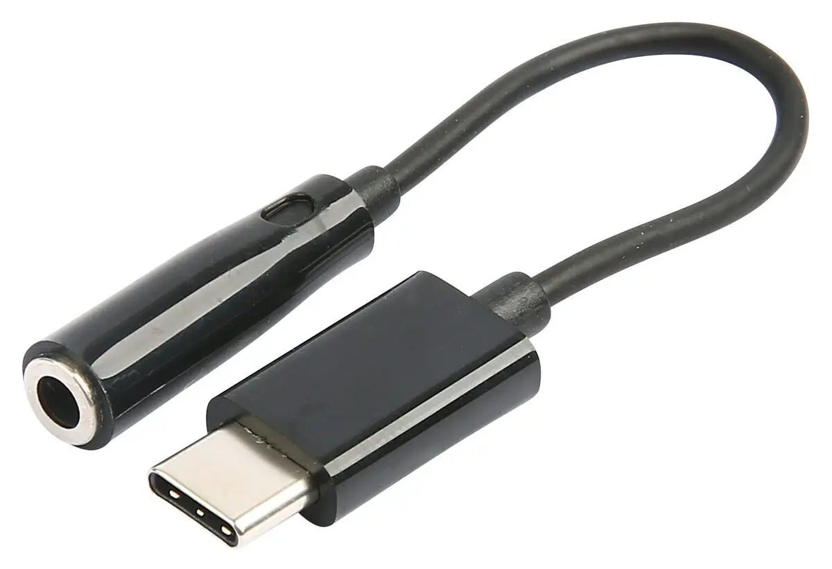 Hörlursadapter DAC USB-C till 3.5mm Svart