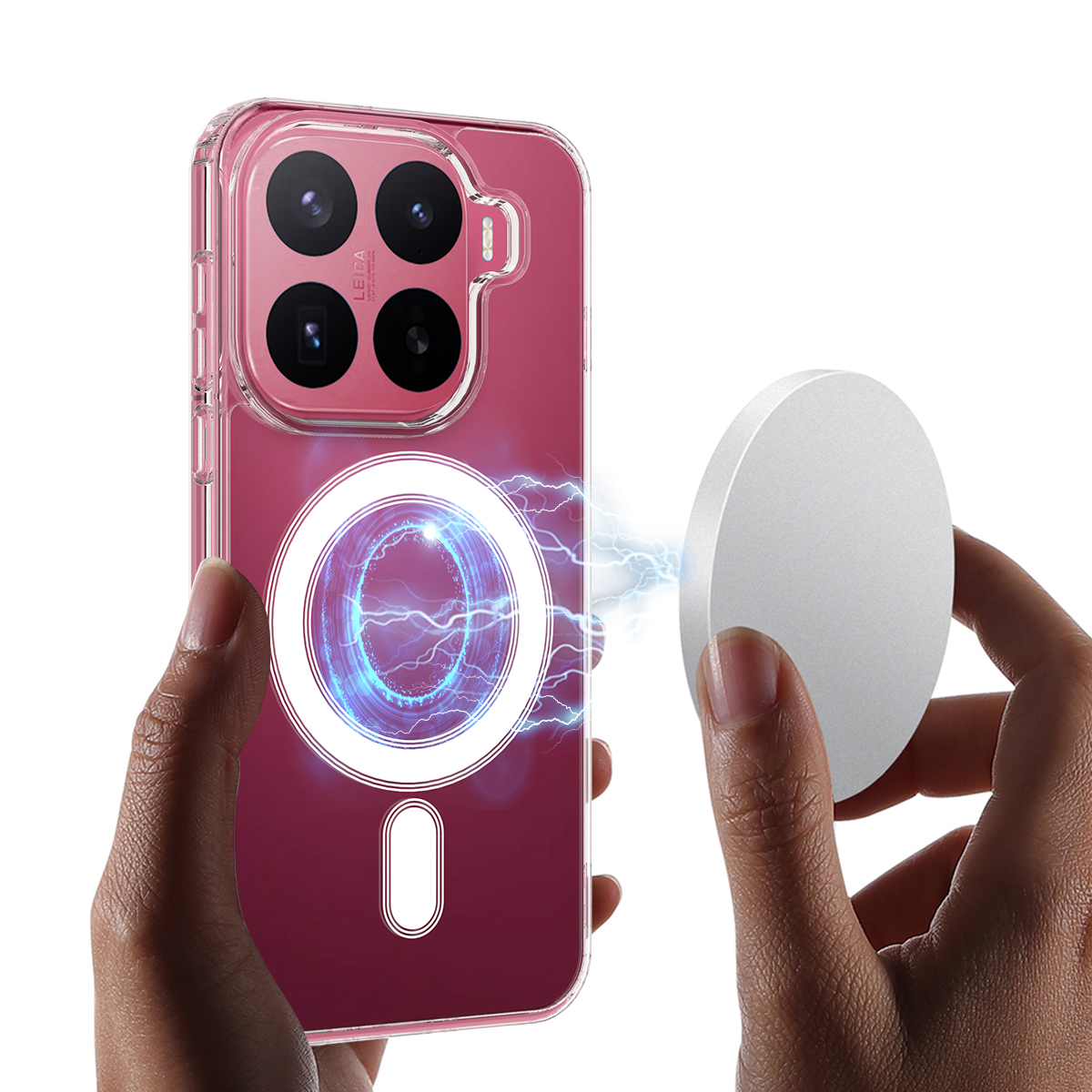 Hybridskal MagSafe Xiaomi 17T Pro Genomskinlig