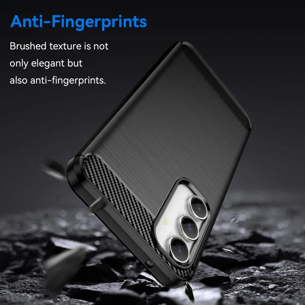 Samsung Galaxy S23 FE Skal TPU Brushed Svart