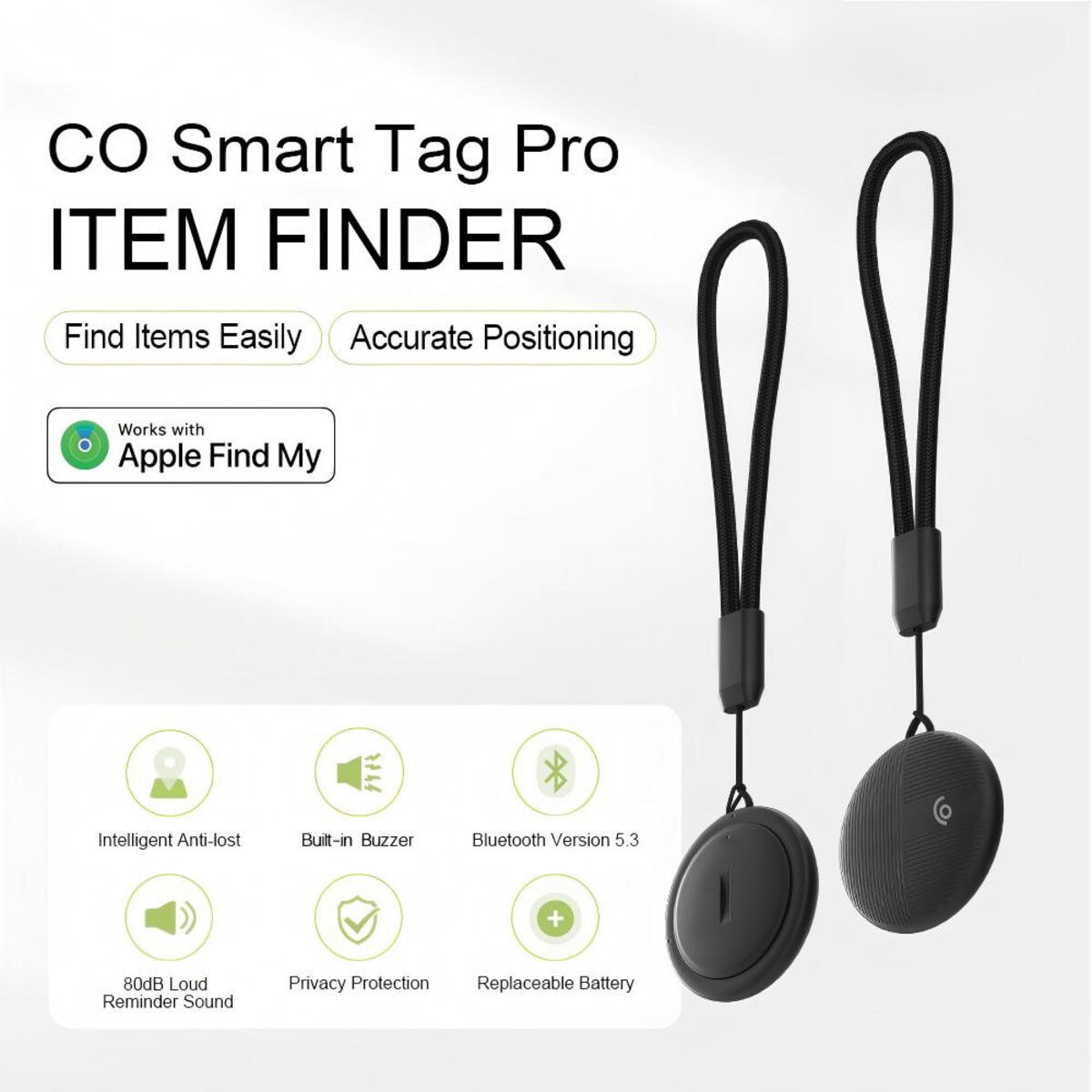 Smart Tag Pro Tracker (1-pack) Svart