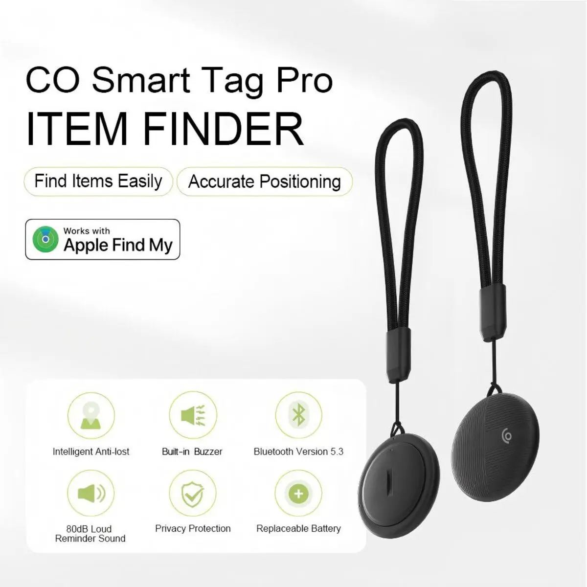 Smart Tag Pro Tracker (1-pack) Svart