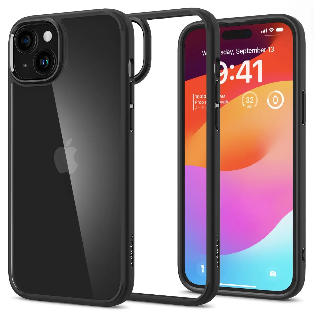 iPhone 15 Case Ultra Hybrid Musta