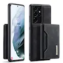 Magnetic Card Slot Case Samsung Galaxy S21 Ultra Musta