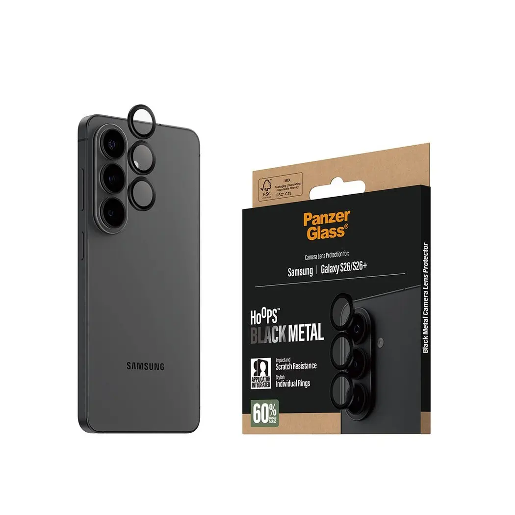 Samsung Galaxy S26 Hoops Camera Lens Protector Svart