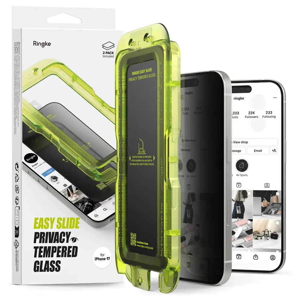 Easy Slide Privacy Glass (2-pack) iPhone 17