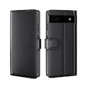 Ægte Læderetui Google Pixel 6a Sort