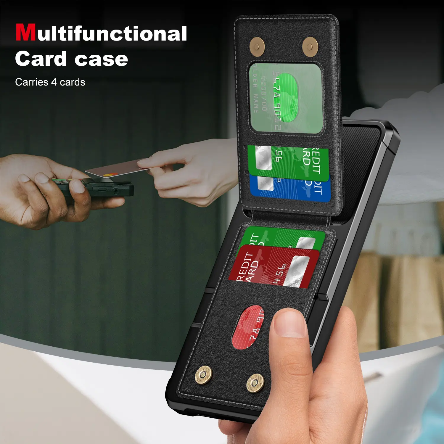 Clean Multi-slot Case Samsung Galaxy S26 FE Svart