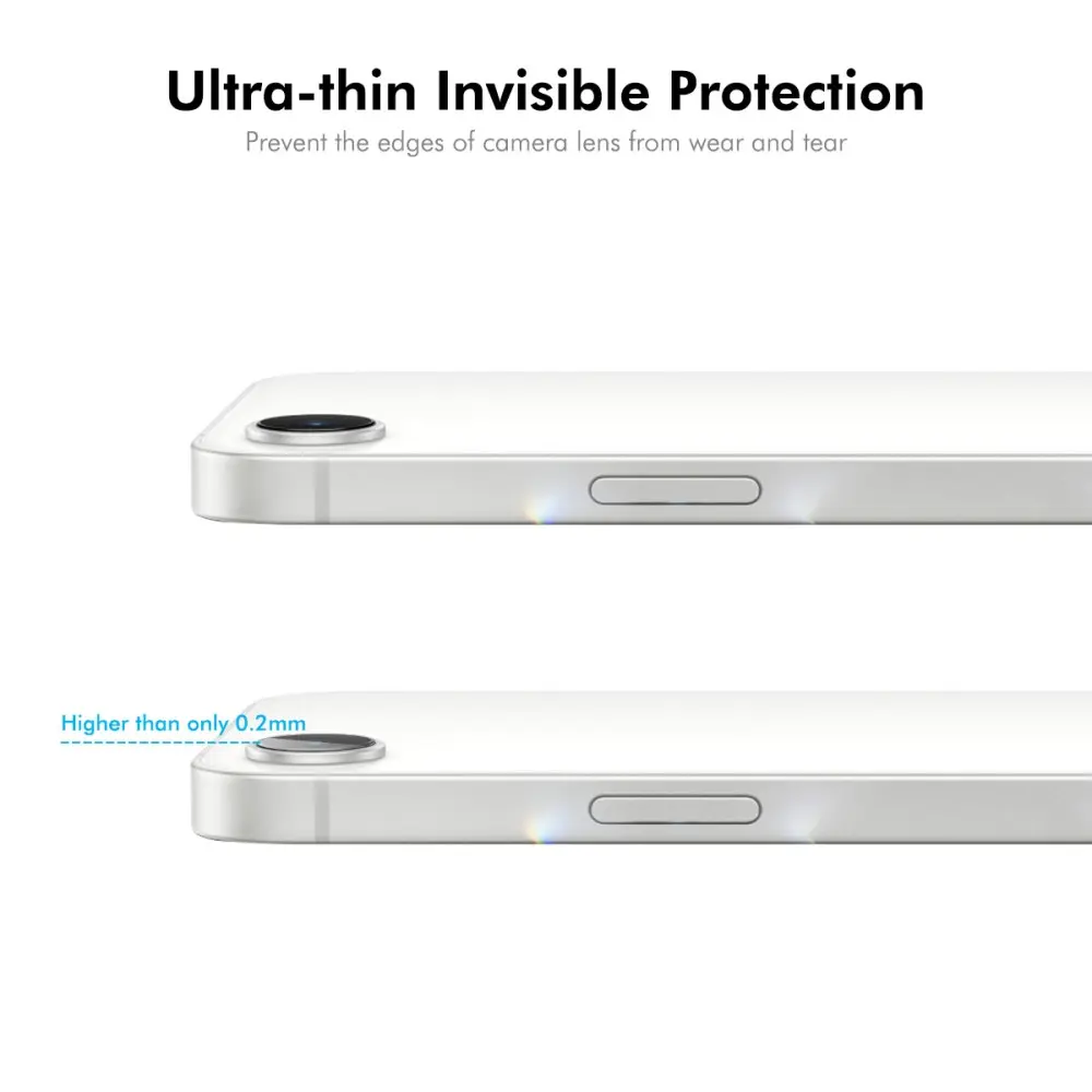 0.2mm Härdat Glas Linsskydd iPhone 16e  (2-pack)