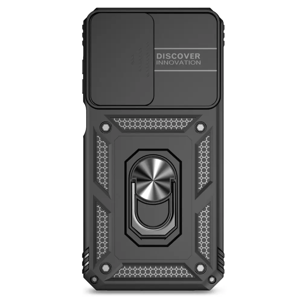 Hybridskal Ring + Kameraskydd Samsung Galaxy A35 Svart