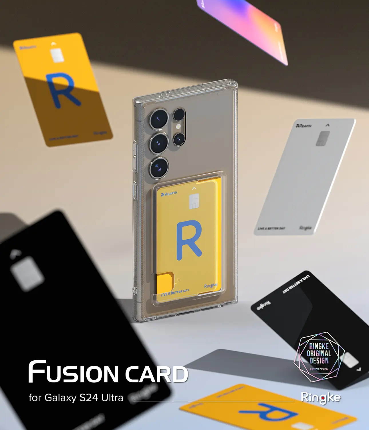 Fusion Card Case Samsung Galaxy S24 Ultra Genomskinlig