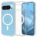 Hybridcover MagSafe Google Pixel 9 Gennemsigtig