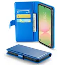 Samsung Galaxy A56 Pungetui i ægte læder, Blå