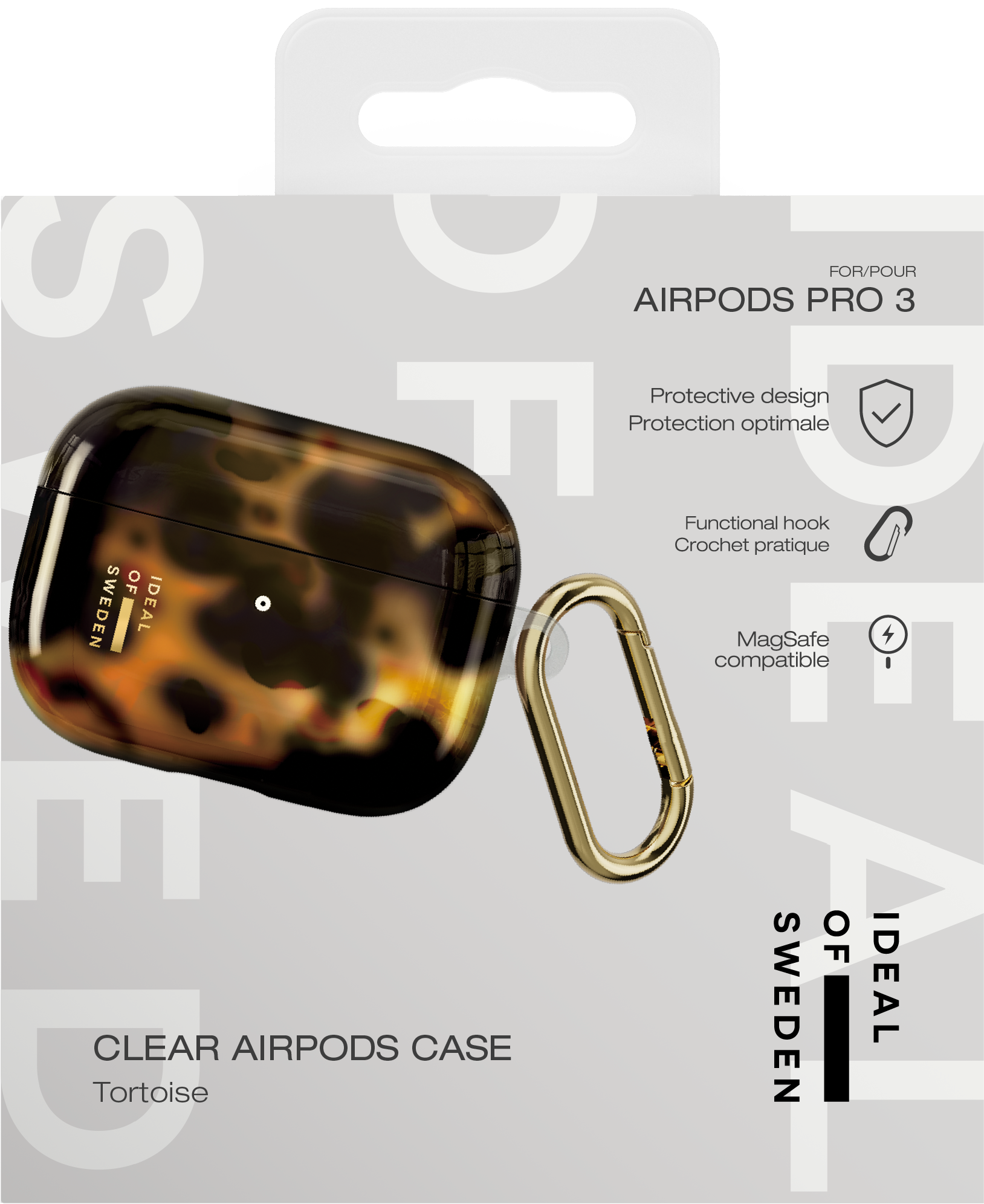 Clear Case Apple AirPods Pro 3 Tortoise