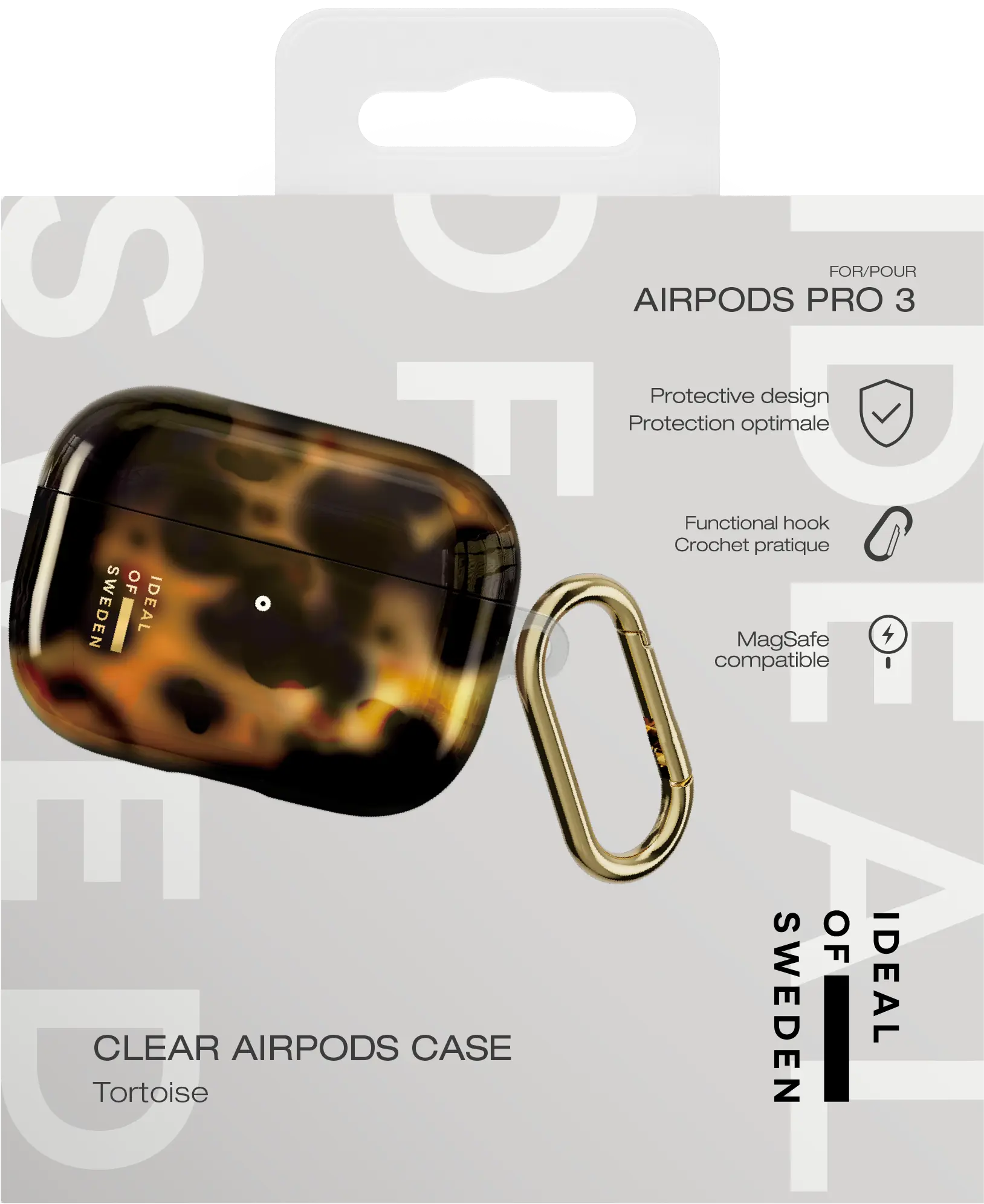 Clear Case Apple AirPods Pro 3 Tortoise