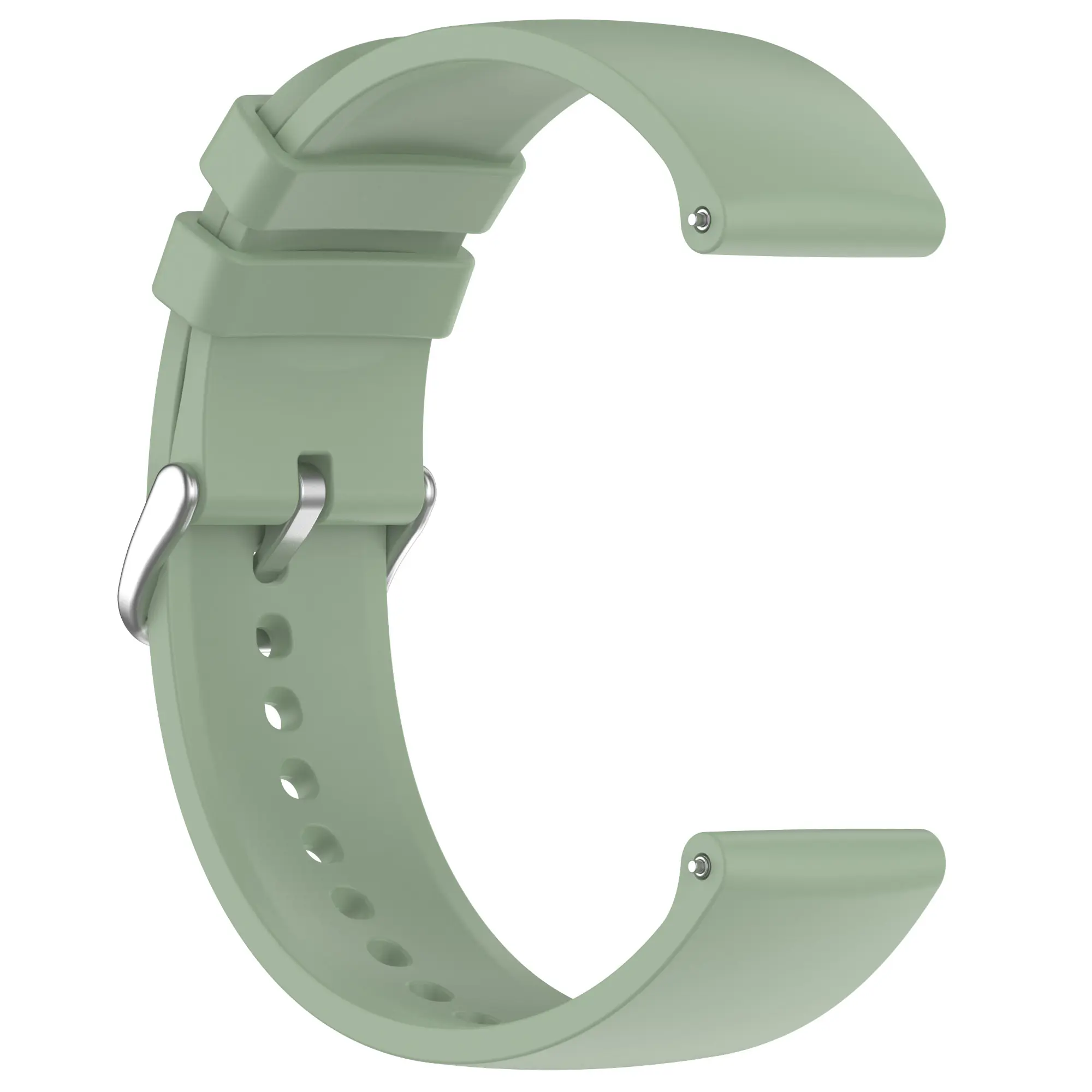 Silikonarmband Universal 22mm ljusgrön