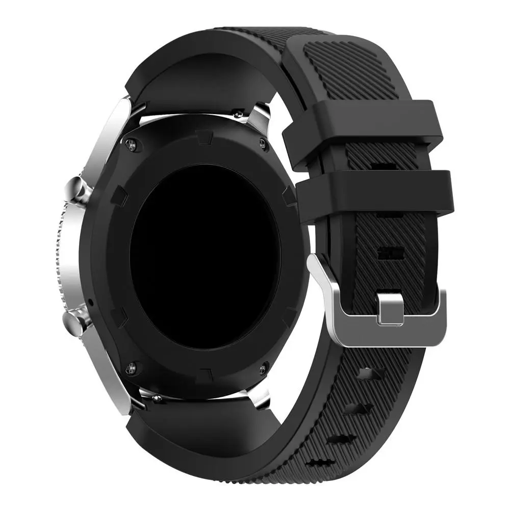 Silikonarmband Samsung Gear S3 Frontier Svart