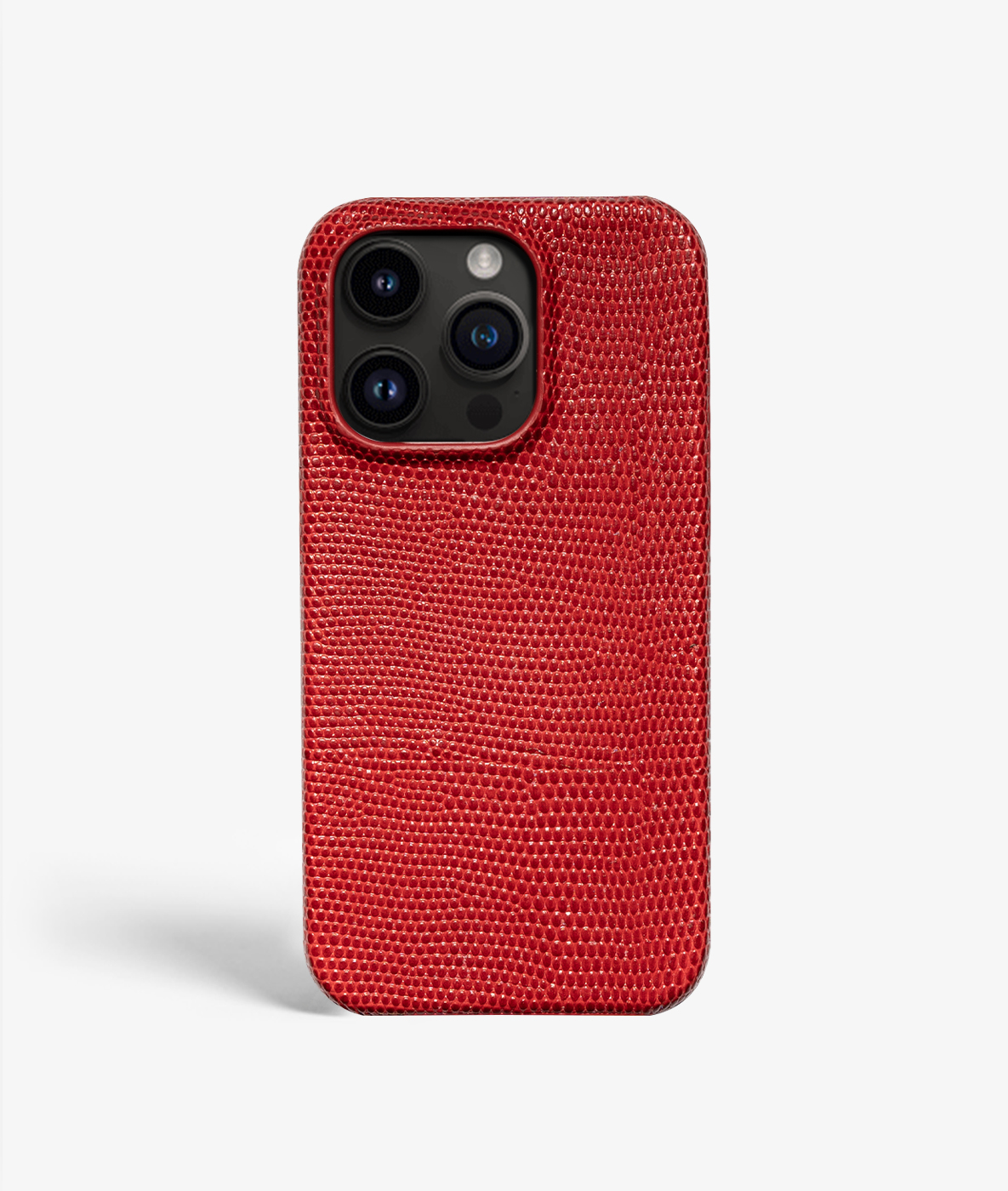 The Case Factory iPhone 14 Pro Deksel Lizard Rød