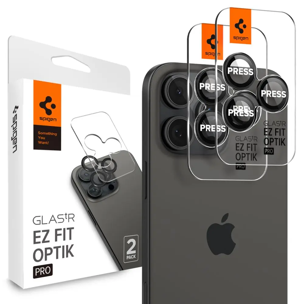 iPhone 16 Pro EZ Fit Optik Lens Protector (2-pack) Black