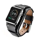 Brett Læderrem Apple Watch Series 11 46mm sort