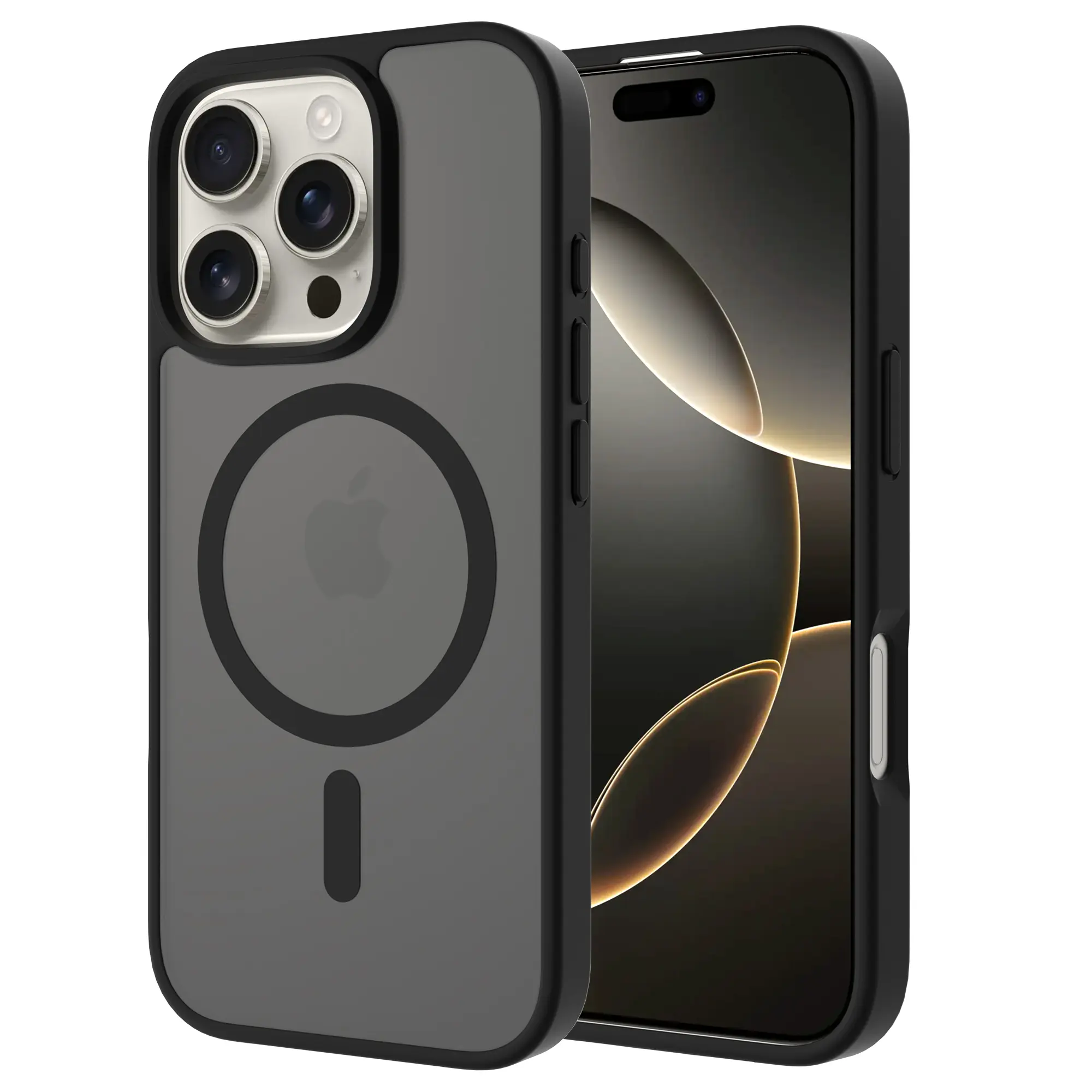 Magnetic Hybrid Skal iPhone 13 Pro Frosted Black