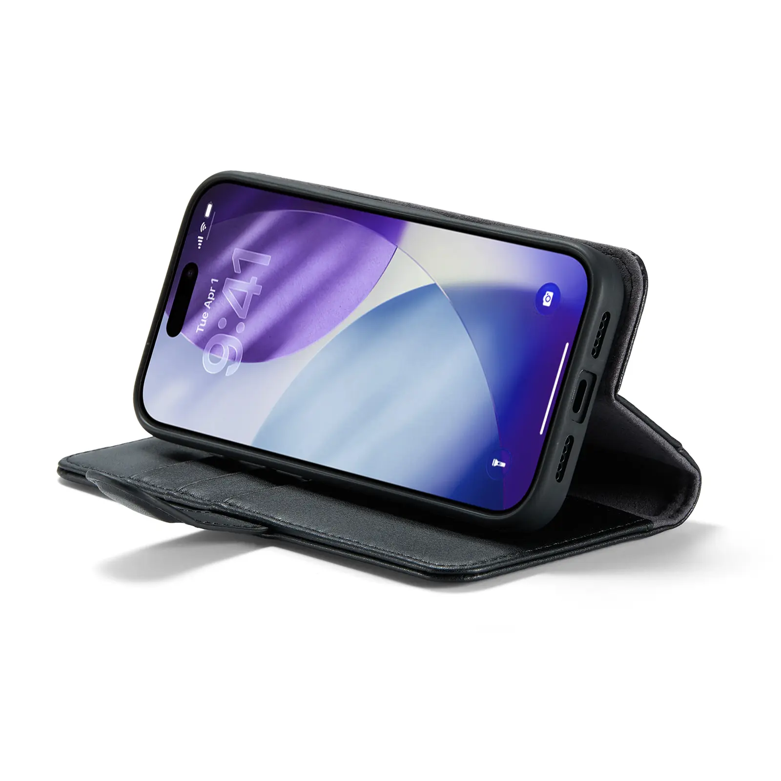 Äkta Läderfodral iPhone 18 Pro Max Svart