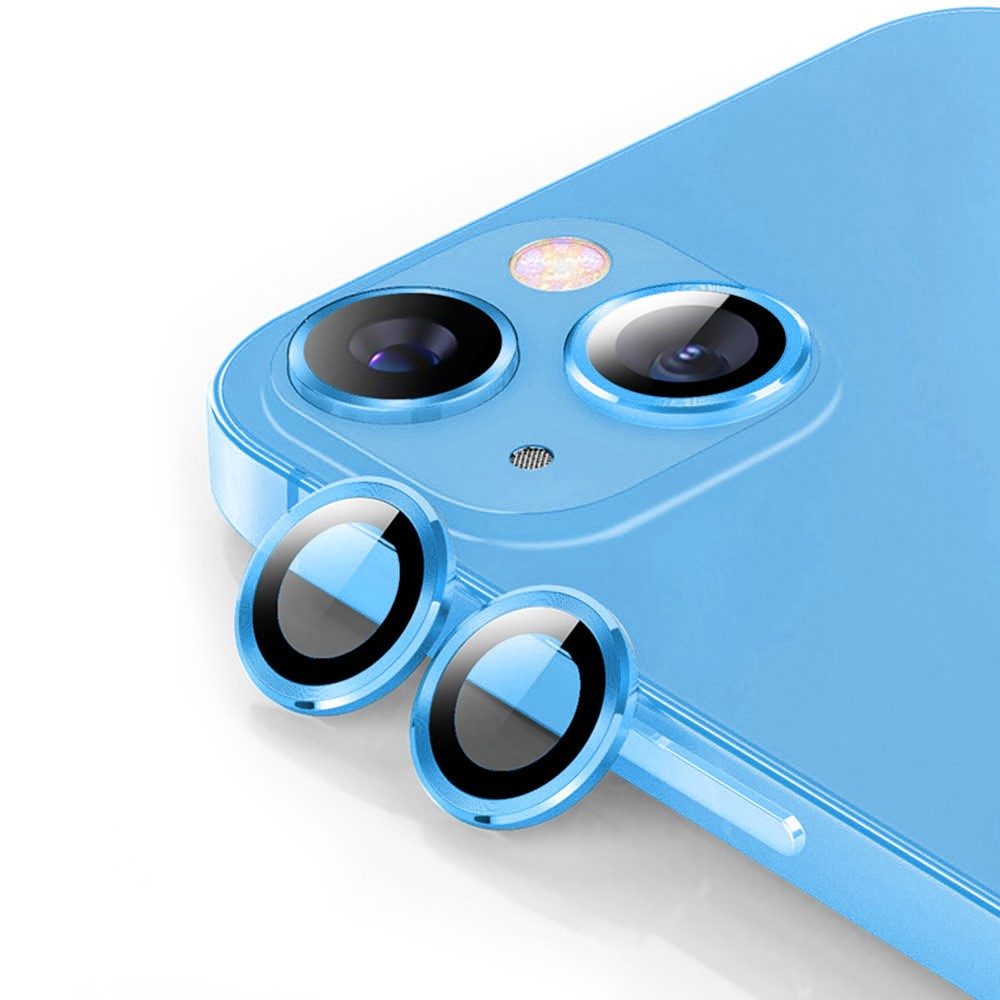 Hat Prince Panssarilasi Kameran Linssinsuojus alumiiniseos iPhone 14 Sininen