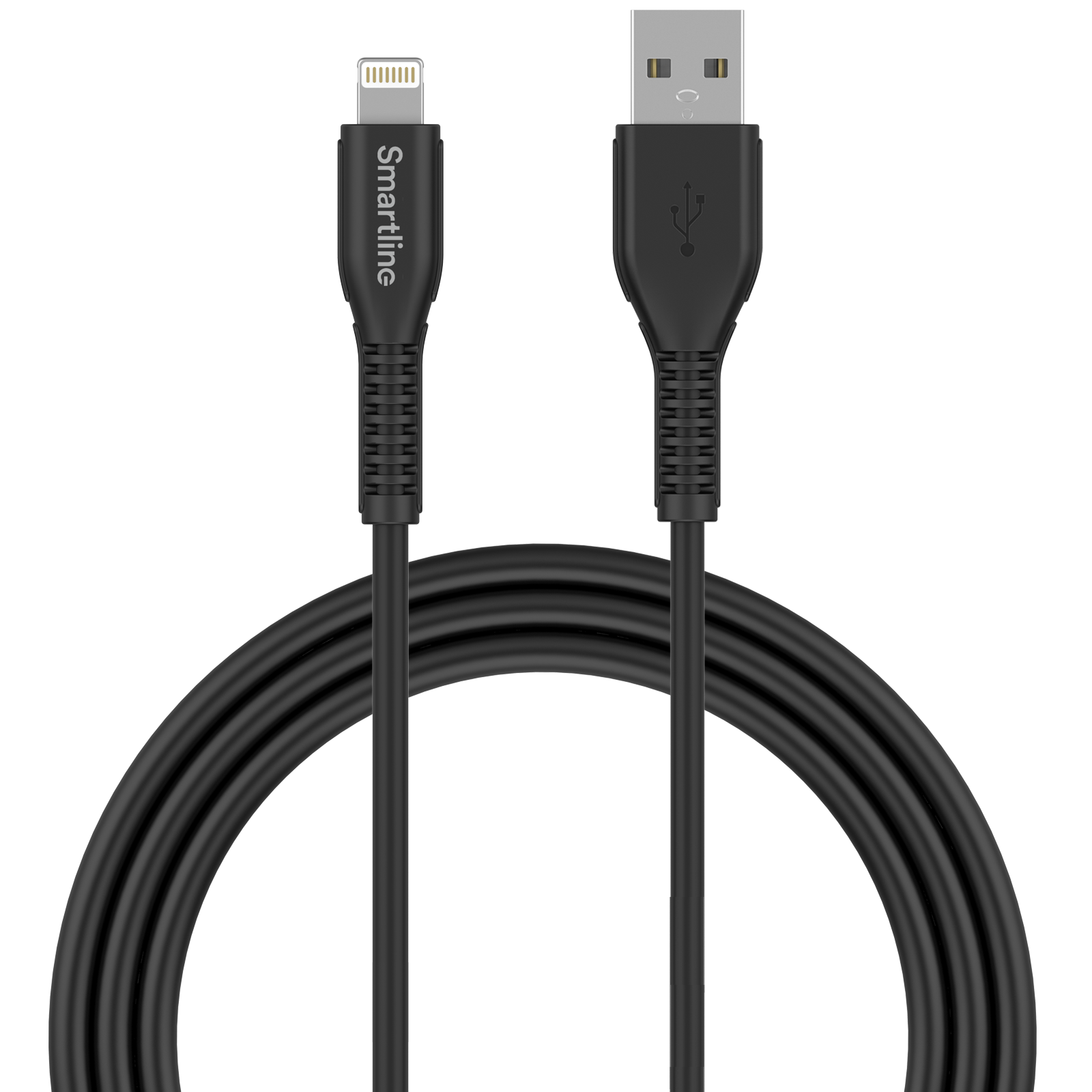 Smartline Strong USB Cable Lightning 2m svart