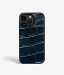 Cover iPhone 13 Pro Max Croco Blå