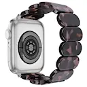 Elastiskt resinarmbånd Apple Watch SE 40mm sort/grå