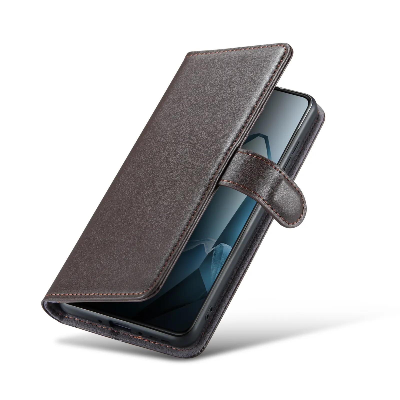 Äkta Läderfodral  OnePlus 13 Brun