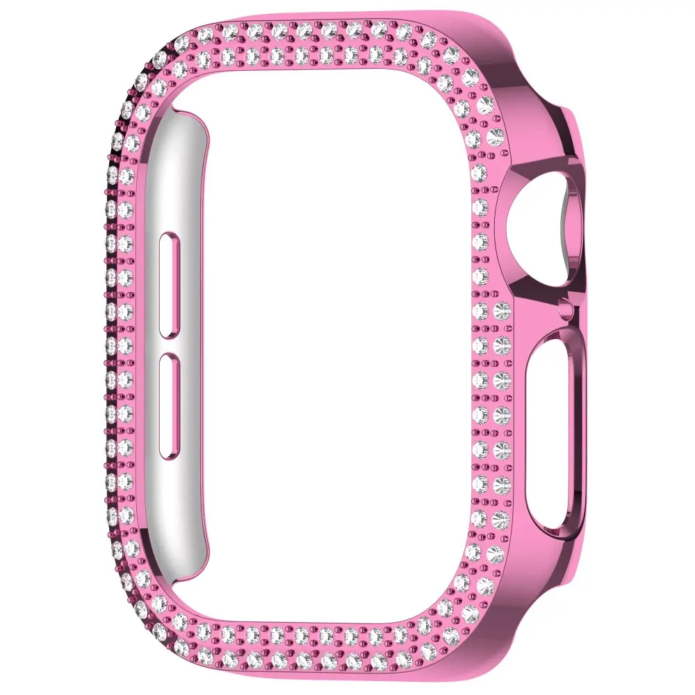 Rhinestone Skal Apple Watch Series 11 46mm rosa