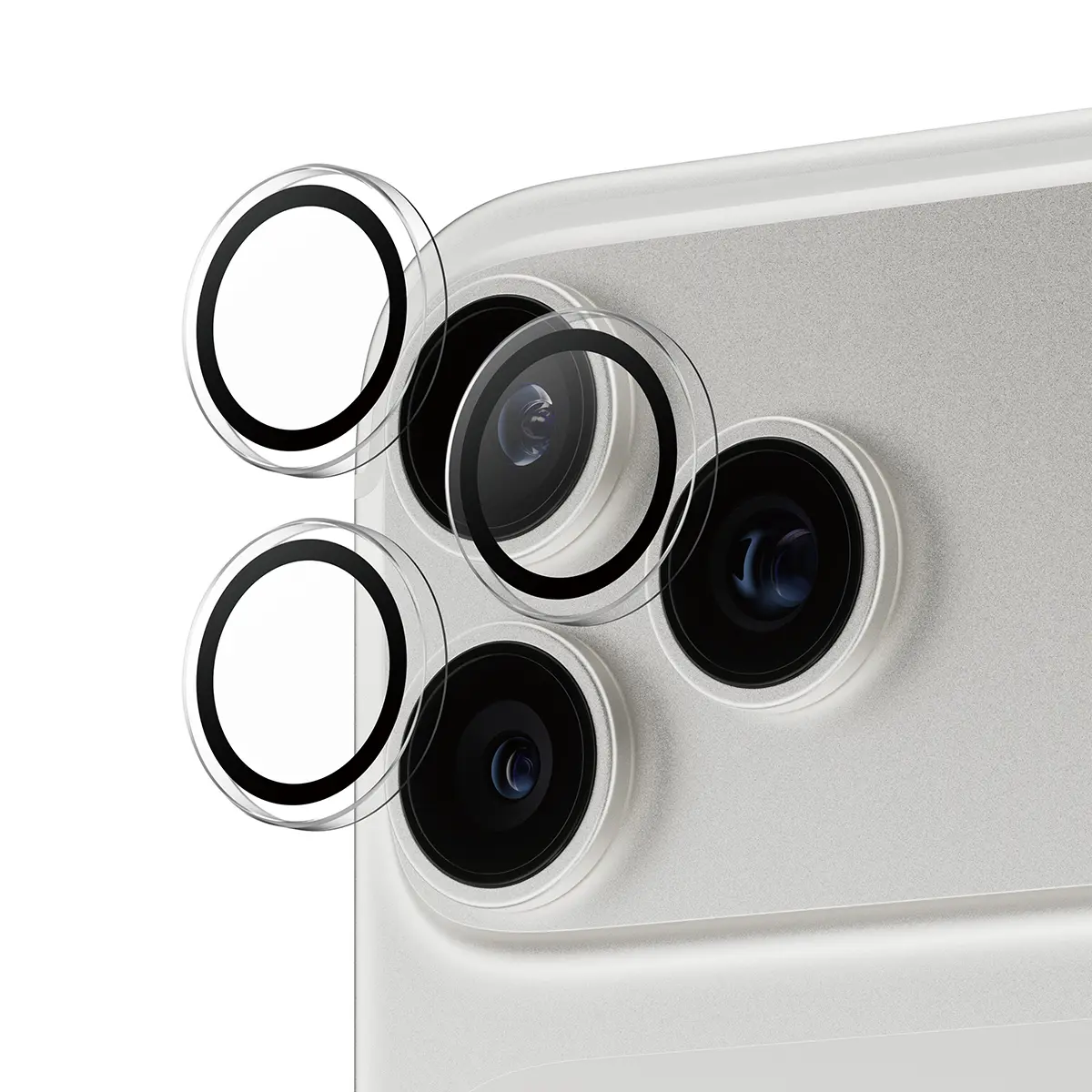 iPhone 17 Pro Hoops Camera Lens Protector Gennemsigtig